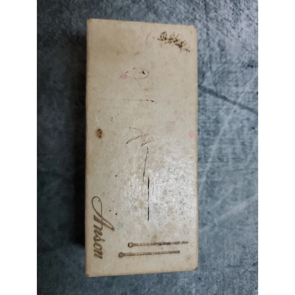Mechanical Pencil Tie Clip Anson Red Stone Vintage with Original Box READ‎